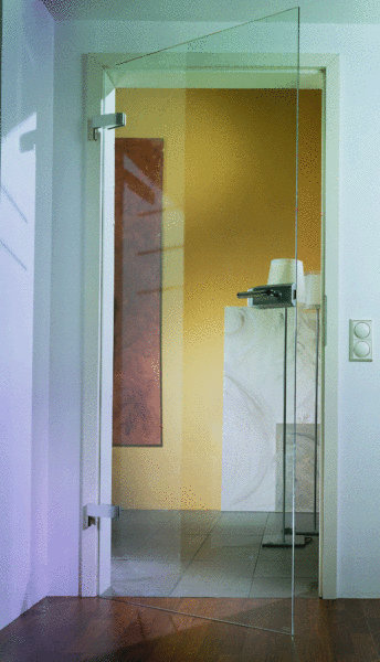 Ganzglastür Modell klar | Glas ESG 8mm klar | Zimmertür aus Glas